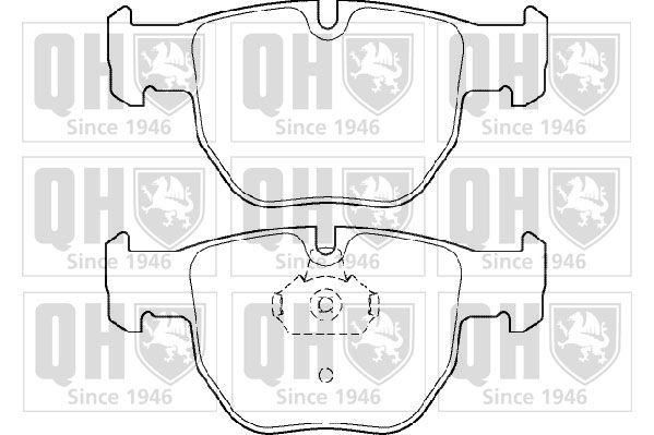 QUINTON HAZELL Комплект тормозных колодок, дисковый тормоз BP1410
